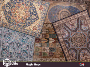 Sims 4 — Magic Rugs by evi — Rugs with a magical design for every use.
