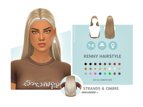 Sims 4 — Kenny Hairstyle - Front Strands Accessory by simcelebrity00 — Hello Simmers! Complete my Kenny Hairstyle with