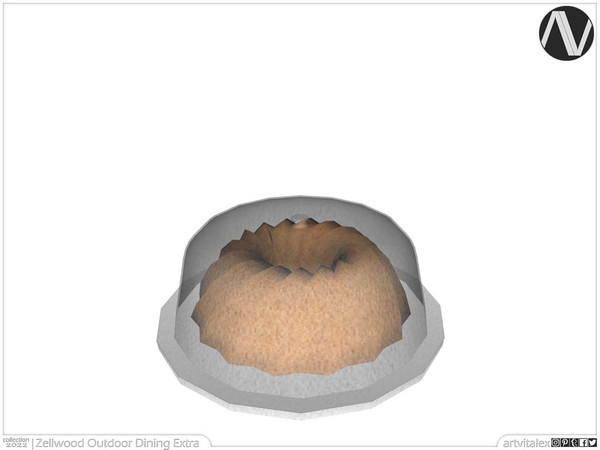 Sims 3 — Zellwood Cake Stand With Glass Dome by ArtVitalex — Outdoor And Garden Collection | All rights reserved | Belong