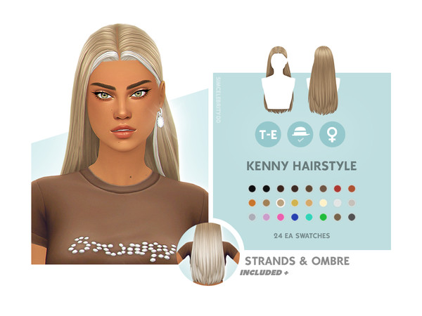 Sims 4 — Kenny Hairstyle - Ombre Accessory  by simcelebrity00 — Hello Simmers! Complete my Kenny Hairstyle with this