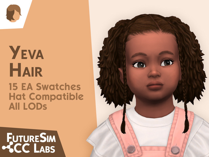 Sims 4 Yeva Hair by FutureSim_CC_Labs