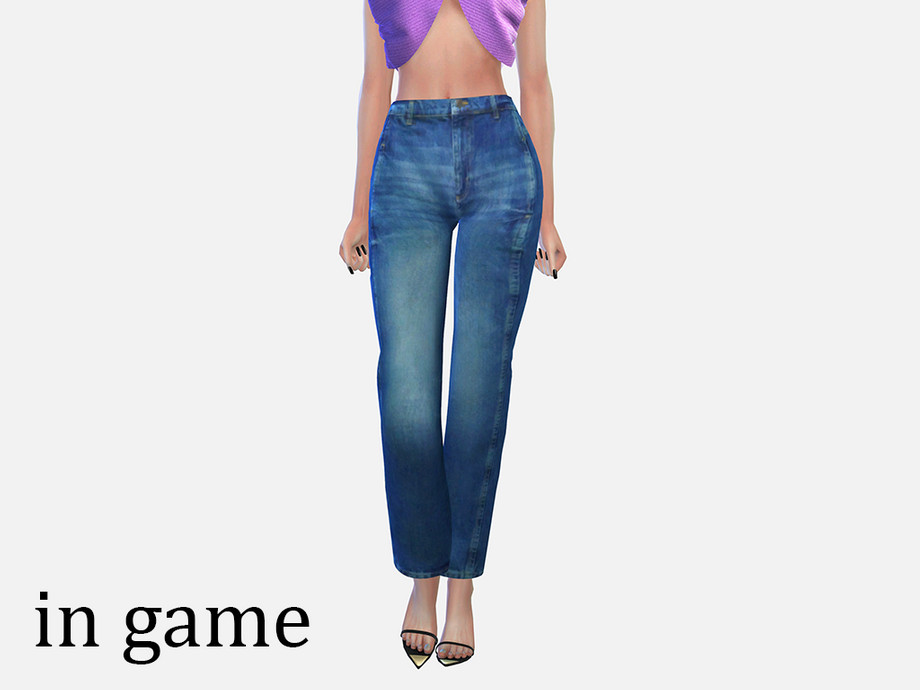 The Sims Resource - Balloon Mid-Rise Jean