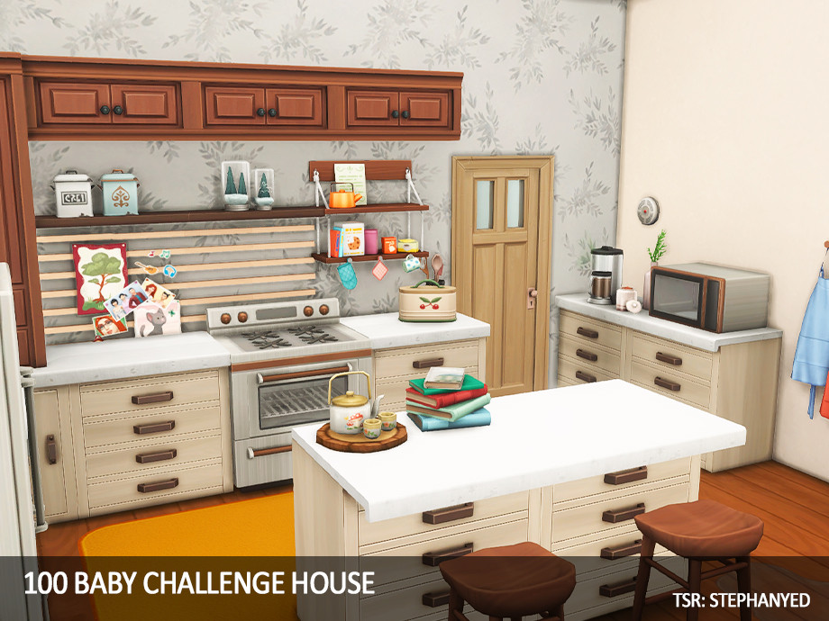The Sims Resource - 100 Baby Challenge Large House
