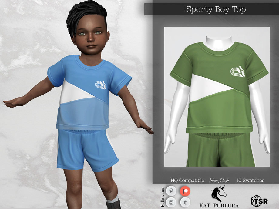 The Sims Resource - Sporty Boy Top