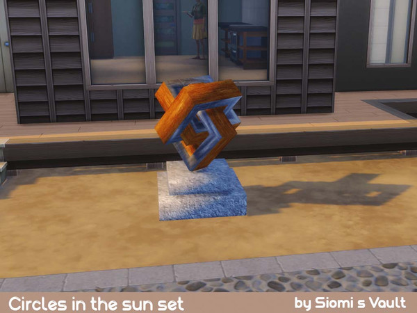 Sims 4 — Circles in the sun Sculpture #06 by siomisvault — Sculpture #06 you are going to need to watch the pics to find