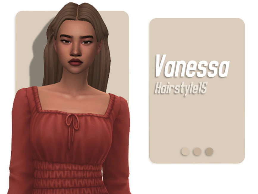 The Sims Resource - Vanessa Hairstyle