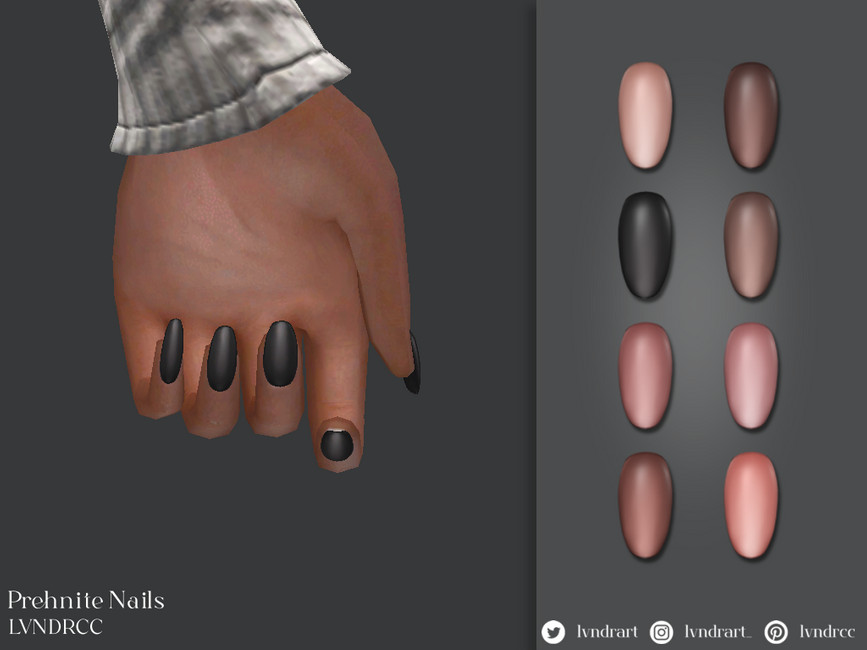 The Sims Resource - Prehnite Nails