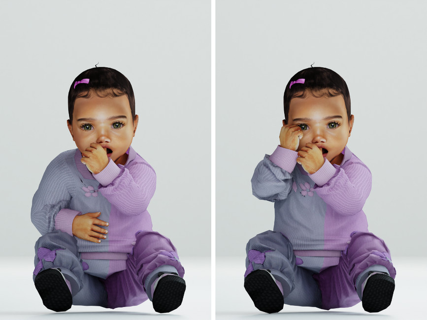 The Sims Resource - Infant Posepack #1