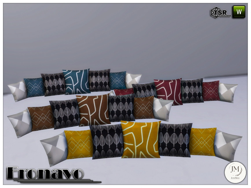 The Sims Resource Eronavo cushions sofa