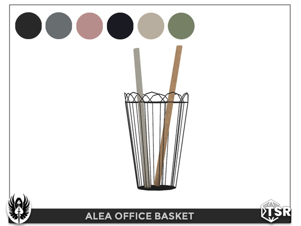Sims 4 —  Alea Office Basket by nemesis_im — Basket from Alea Office Set - 6 Colors - Base Game Compatible