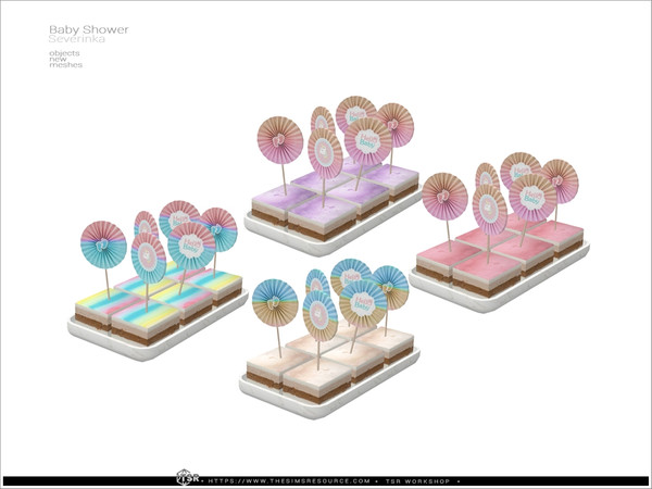 Sims 4 — Baby Shower - bisquits by Severinka_ — Bisquits (DECOR) From the set 'Baby Shower' Build / Buy category: Decor /