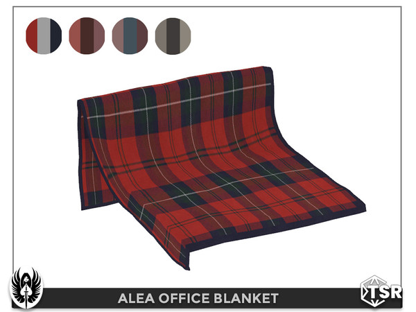 Sims 4 — Alea Office Blanket by nemesis_im — Blanket from Alea Office Set - 4 Colors - Base Game Compatible