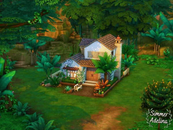 Sims 4 — Small Family Rental by simmer_adelaina — This rental home in Selvadorada is a small and cozy place for a family