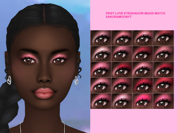 The Sims Resource - First Love Eyeshadow Maxis Match