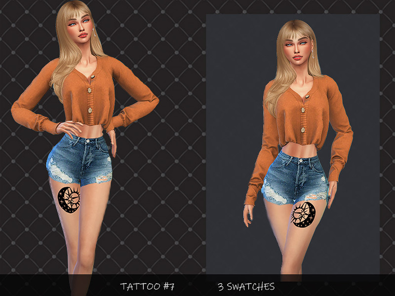 Sims 4 MELDEANNE - TATTOO #7 by MELDEANNE