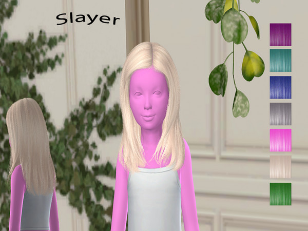 Sims 4 — Slayer childe hair by XxXB00XxX — this is a recolor of cazy's slayer 4 childes hair