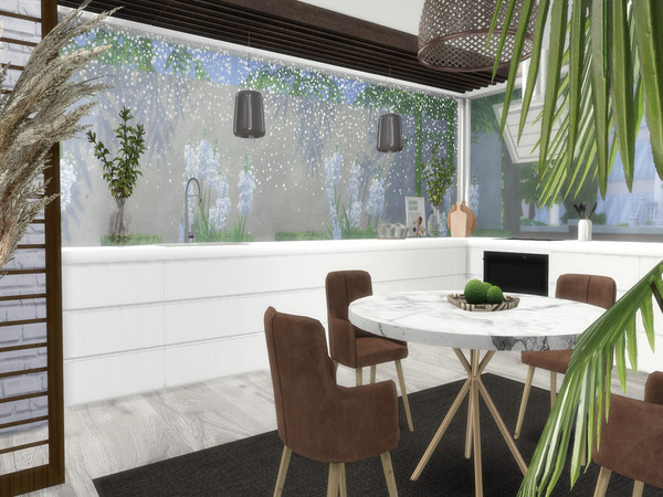 Sims 4 — Luna Kitchen by Suzz86 — Luna is a fully furnished and decorated kitchen. Size: 6x7 Value: $ 13,700 Short Walls