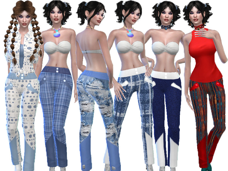 Sims 4 Snow pants recolor by TrudieOpp