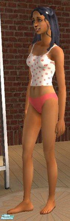 Sims 2 — Miss Conservative - Coral by MsPixie618 — A recolor of the maxis undies for the more modest Sims in the