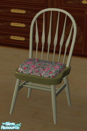 Sims 2 — Provence Chairs/chairpads - 3 by Sophel21 — Chair and pad with a touch of provence ***REQ. mesh from