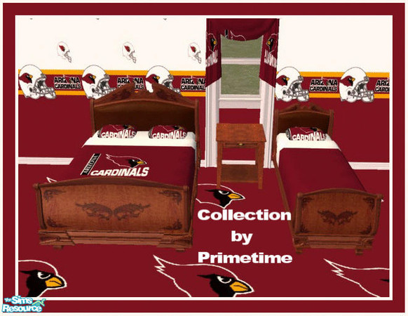 Sims 2 — PT NFL Arizona Cardinals Bedroom by Primetime024 — This collection is for all Cardinal fans. It is a complete