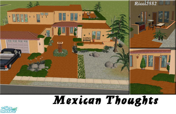 Sims 2 — Mexican Thoughts by TheNumbersWoman — Ahhhh, The relaxing laid back Hacienda of your dreams.Exoctic, yet homey,