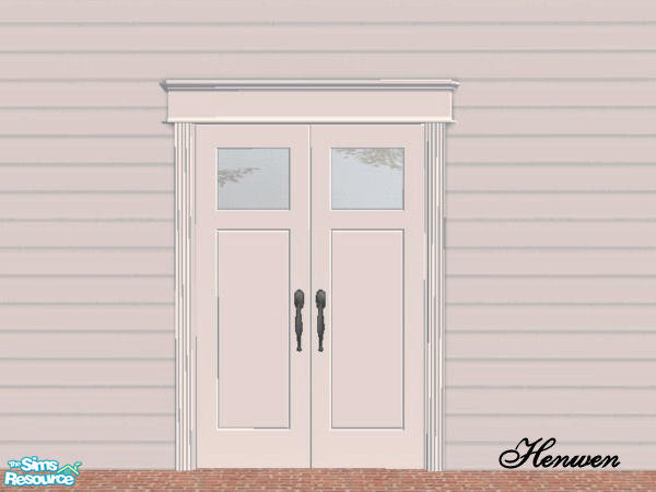 Sims 2 — VIP Deluxe Glass Bumpy Frosted by Henwen — This is the glass only for the VIP door in a frosted glass.