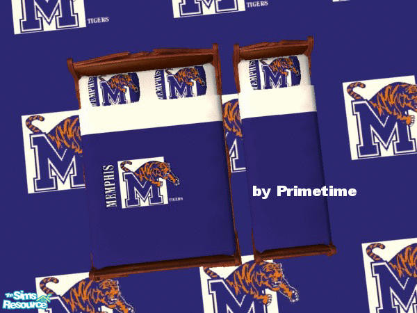 Sims 2 — PT Memphis Tigers Bedroom -Bedding by Primetime024 — As requested.