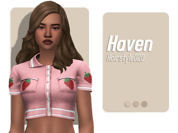 The Sims Resource - Haven Hairstyle