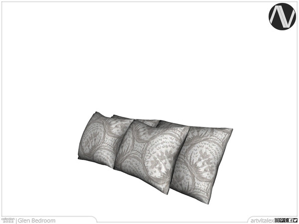 Sims 3 — Glen Bed Pillows by ArtVitalex — Bedroom Collection | All rights reserved | Belong to 2023 ArtVitalex@TSR -