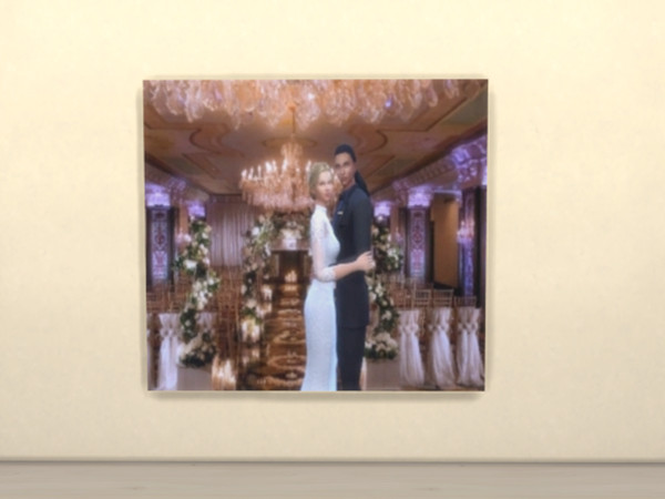 Sims 4 — My Sims Wedding Day Photo by yuxmara2710 —  My Sims Wedding Day Photo [Studio Recolorable Painting 2]