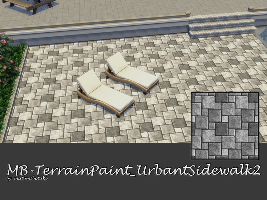 The Sims Resource Terrain Paint Urbant Sidewalk 2