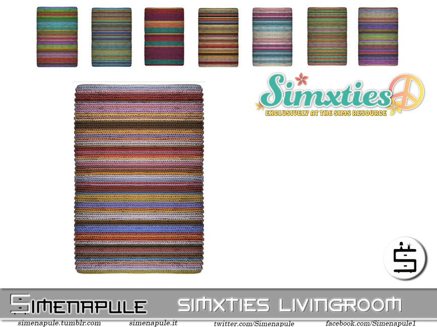 The Sims Resource - Simxties Livingroom - Rug