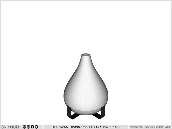 Sims 4 — Heilbronn Vase With Stand by Onyxium — Onyxium@TSR Design Workshop Dining Room Collection | Belong To The 2023
