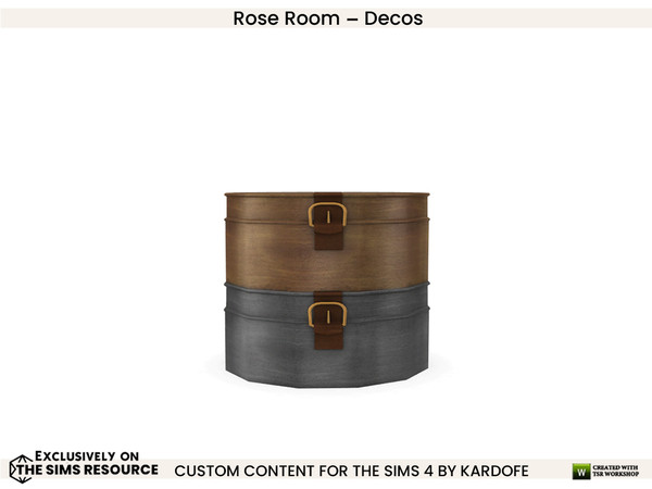 Sims 4 — Rose Room Cans by kardofe — Two old metal cans, decorative