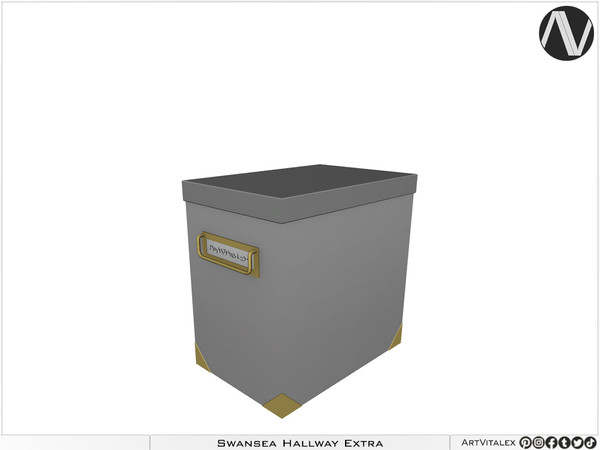 Sims 4 — Swansea Storage Box by ArtVitalex — Hallway Collection | All rights reserved | Belong to 2023 ArtVitalex@TSR -