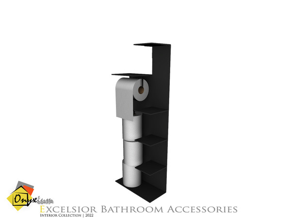 Sims 3 — Excelsior Toilet Paper Holder Free Standing by Onyxium — Onyxium@TSR Design Workshop Bathroom Collection |
