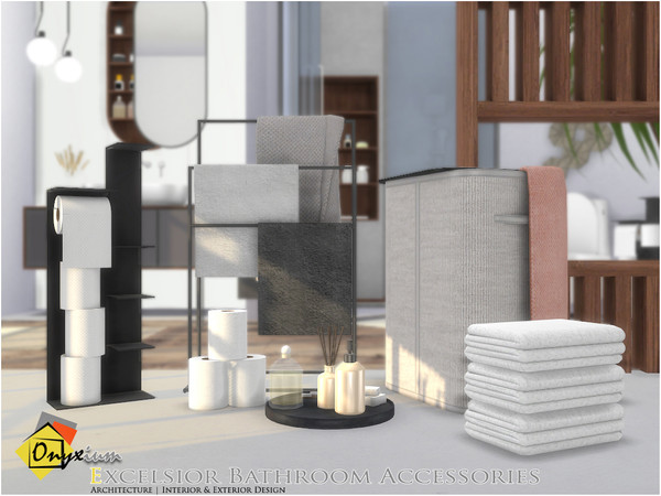 Sims 3 — Excelsior Bathroom Accessories by Onyxium — Onyxium@TSR Design Workshop Bathroom Collection | Belong To The 2023