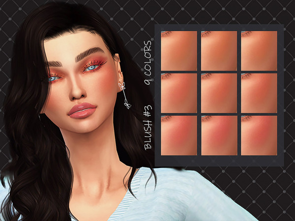 Sims 4 — MELDEANNE - BLUSH #3 by MELDEANNE — - Makeup Category - Blush - 9 Colors - Female - Custom Thumbnail