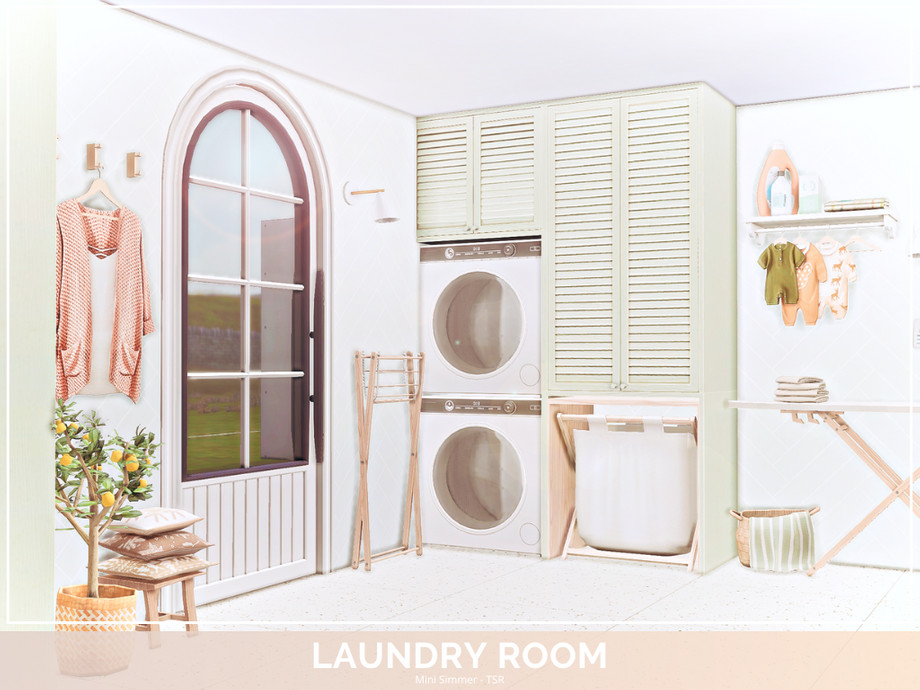 The Sims Resource - Laundry Room - TSR Only CC