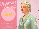Sims 4 — Happiness Clover Earring V4 by aithsims — Clover earrings for spring into happiness. *V4 Clover with gem