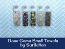 Sims 4 — Small Towel Rack in Floral Patterns by Surfkitten — Recolored base game small towel rack in bright floral