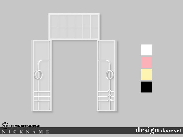 Sims 4 — design door set_2x4 opened by NICKNAME_sims4 — 12 package files. design door set_1x3 design door set_1x4 design