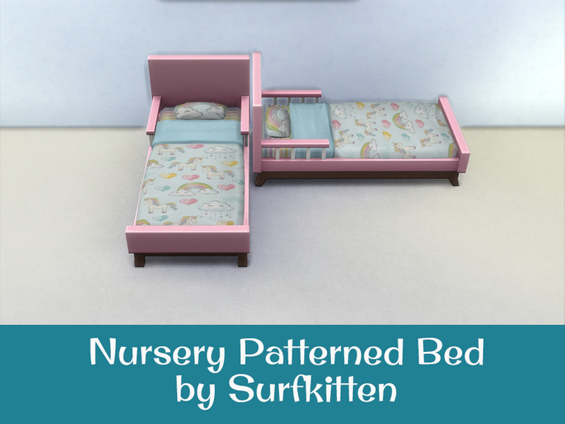 Sims 4 Nursery BlandCo Toddler Bed by Surfkitten