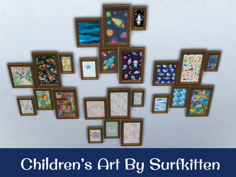 Sims 4 Children's Framed Art by Surfkitten