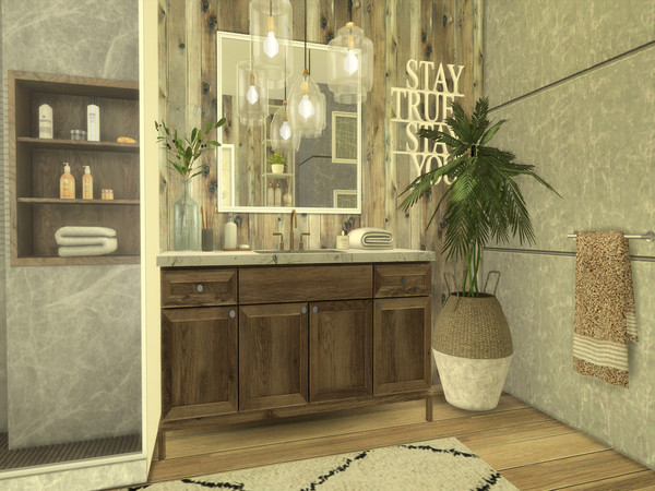 Sims 4 — Verina Bathroom by Suzz86 — Verina a fully furnished and decorated bathroom. Size: 4x5 Value: $ 5,800 Short