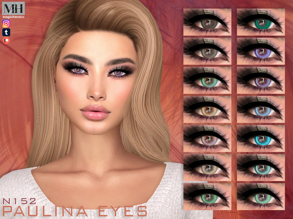 Sims 4 — Paulina Eyes N152 by MagicHand — Bright eyes males and females in 16 swatches - HQ Compatible. Preview - CAS