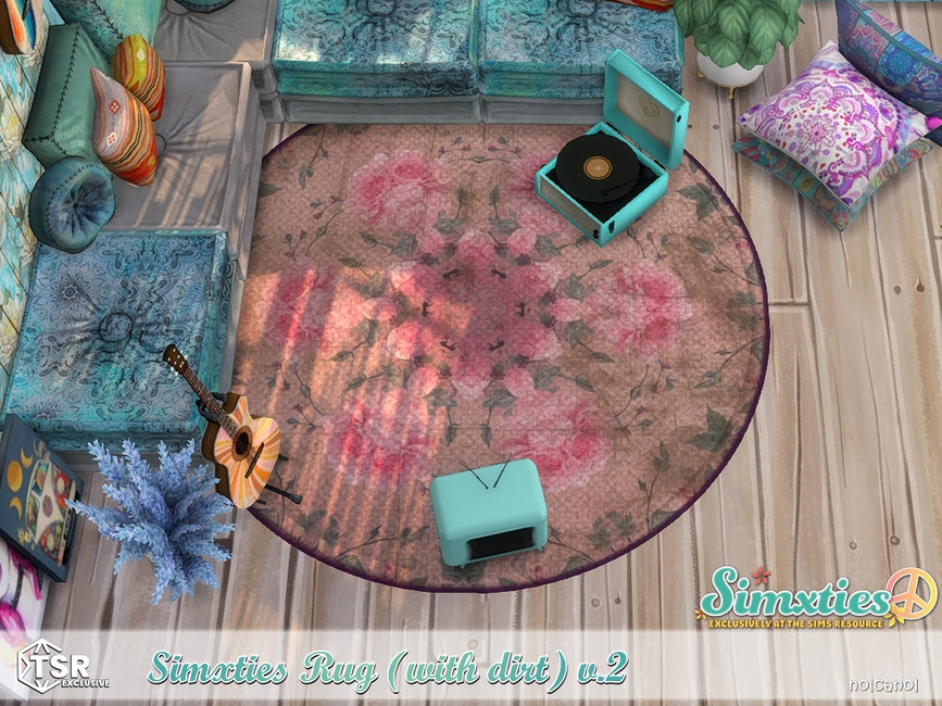 The Sims Resource - Simxties Rug (with dirt) v.2