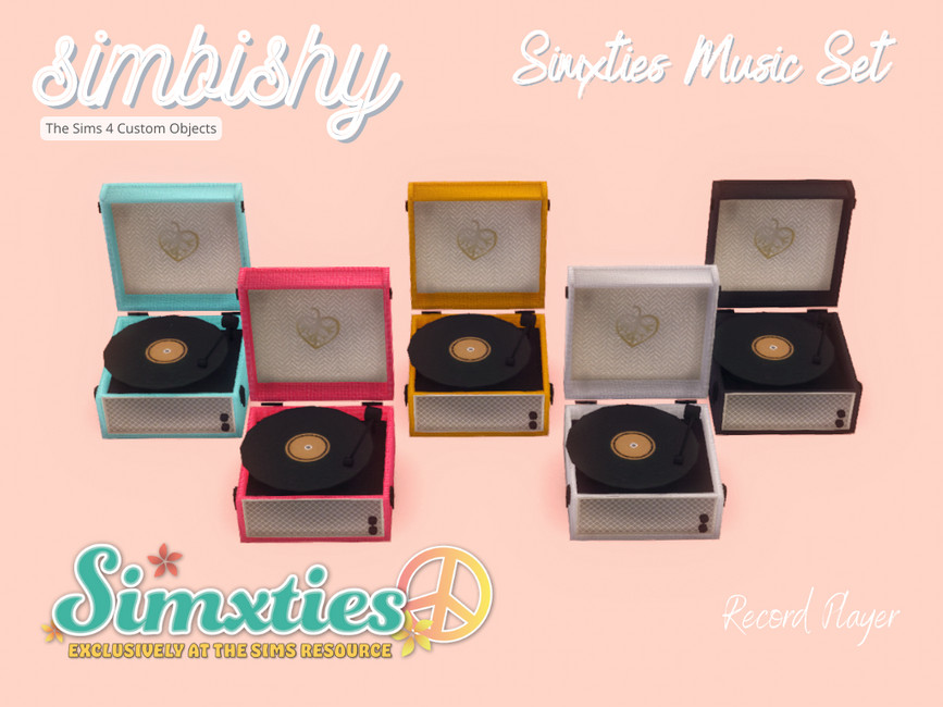 The Sims Resource Simxties Music Set Record Player