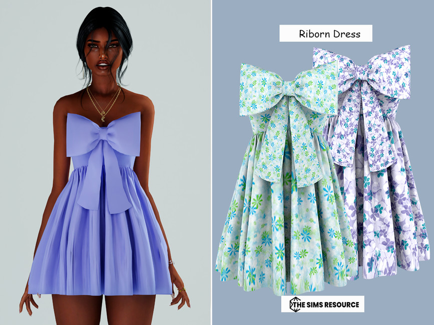 The Sims Resource - Ribbon Dress